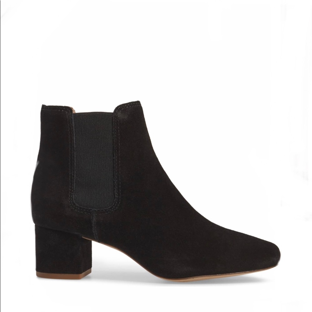Madewell Walker Chelsea Boots Black Suede VGUC 9.5
